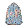 thumbnail image 3 of "Sunflower Print Jacquard Backpack - Woven Flowers Design School Backpack, Ornate Floral Bookbag with Raised Patterns", 3 of 6