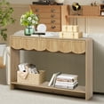 thumbnail image 6 of PHOYAL Console Table Sofa Table with 2 Drawer and Open Storage Shelves, Modern Entryway Table for Living Room Hallway Bedroom, Beige, 6 of 6