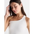 thumbnail image 5 of Avia Women's One Shoulder Ribbed Tank Top, Sizes XS-XXXL, 5 of 6