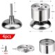 thumbnail image 2 of 4 patas de acero inoxidable para gabinetes, patas ajustables para muebles de cocina, con tornillos (altura ajustable de 0 a 10 mm), 2 of 5