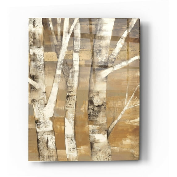 Epic Art 'Wandering Through the Birches II' by Albena Hristova, Acrylic Glass Wall Art, 24"x36"