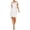 White, variant on ADRIANNA PAPELL Womens White Sequined Zippered Cap Sleeve Off Shoulder Above The Knee Party Sheath Dress 10