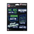 thumbnail image 1 of Rico Industries NFL Football Seattle Seahawks Juego de calcomanías de 6 piezas, 1 of 1