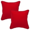 Pillow Perfect Inc. 355979 Pompeii Red 18.5-Inch Throw Pillow (Set of 2)