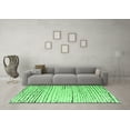 thumbnail image 3 of Ahgly Company Indoor Square Solid Emerald Green Modern Area Rugs, 7' Square, 3 of 4