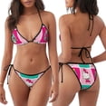 thumbnail image 3 of Lsque Sanrio Pattern Women Two Piece Swimsuit Sexy Swimwear Halter String Triangle Bikini Sets, 3 of 6