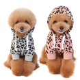 thumbnail image 3 of Pets Dog Hooded Fleece Coat Puppy Winter Warm Leopard Jacket Sweater Outwear Costumes, 3 of 6