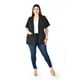 thumbnail image 4 of Blazer de manga corta Roman Fashion /Tallas Extras, 2561 (Negro) negro 42, 4 of 6