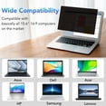 thumbnail image 7 of 15.6" Laptop Privacy Screen Filter for 16:9 Widescreen Computer Monitor Screen Protector Film, 15.6 Inch Monitor Privacy Shield and Anti-Glare Protector, Anti-Scratch, Anti Blue Light Filter, 7 of 7