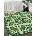 thumbnail image 3 of Ahgly Company Machine Washable Indoor Rectangle Transitional Army Green Area Rugs, 5' x 7', 3 of 7