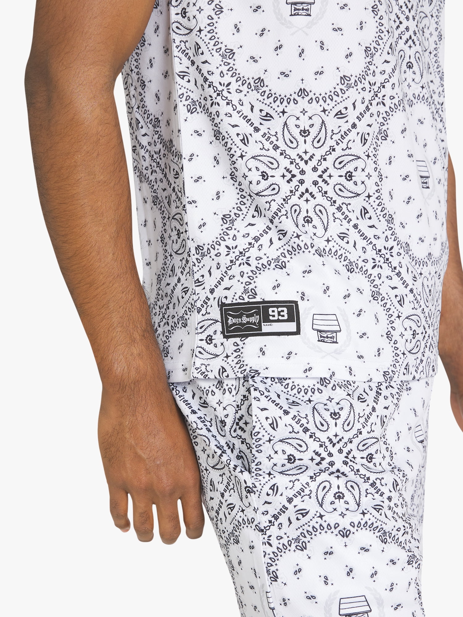 Dogg Supply by Snoop Dogg Big Men's Bandana Print Mesh Tank, Sizes 4XL - 5XL