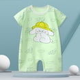 thumbnail image 2 of YEPGAR Baby Boys Girls Bodysuits Short Sleeve Summer Baby Boy Infant Clothes Baby Onsies Infant Baby Boy Clothes for 0-24 Months (A19 Light Green, 3-6 Months), 2 of 4