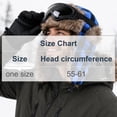thumbnail image 3 of TKKCS Unisex Winter Plaid Trapper Hat with Matching Goggles Faux Fur Ear Flaps Windproof Warm Ski Hat Blue Free Size, 3 of 6
