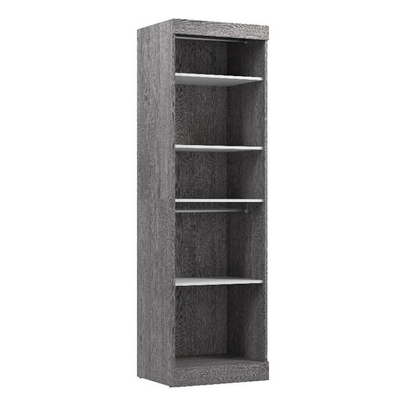 Bestar Canada Nebula 25W Organisateur de Placard en Bois Manufacturé Gris/blanc