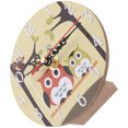 thumbnail image 1 of Minkissy 1Pcs Modern Style Table Clock Multi Color Wooden Time Display for Living Room and Study Room, 1 of 5