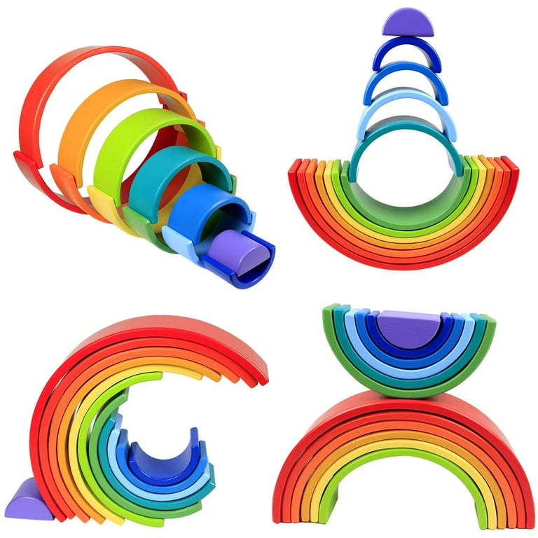 Extra Large Rainbow Stacking Crayons 