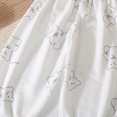 thumbnail image 4 of KPOPLK Toddler Baby Girl Summer Pants Long Bloomers Girls Lightweight Cotton Wide Leg Barrel Harem Pants Elastic Waist Trouser with Pocket White Size 4-5 Years, 4 of 4
