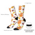 thumbnail image 2 of Yiaed Cartoon Squirrel Print Great elasticity Crew Socks Sports socks for Men and Women, 2 of 5