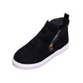 thumbnail image 2 of Willtoo Womens Side Zip High Top Slip On Trainer Lightweight Faux Suede Casual Non Slip Walking Shoes for Fall Winter Daily Shopping Commute, 2 of 5