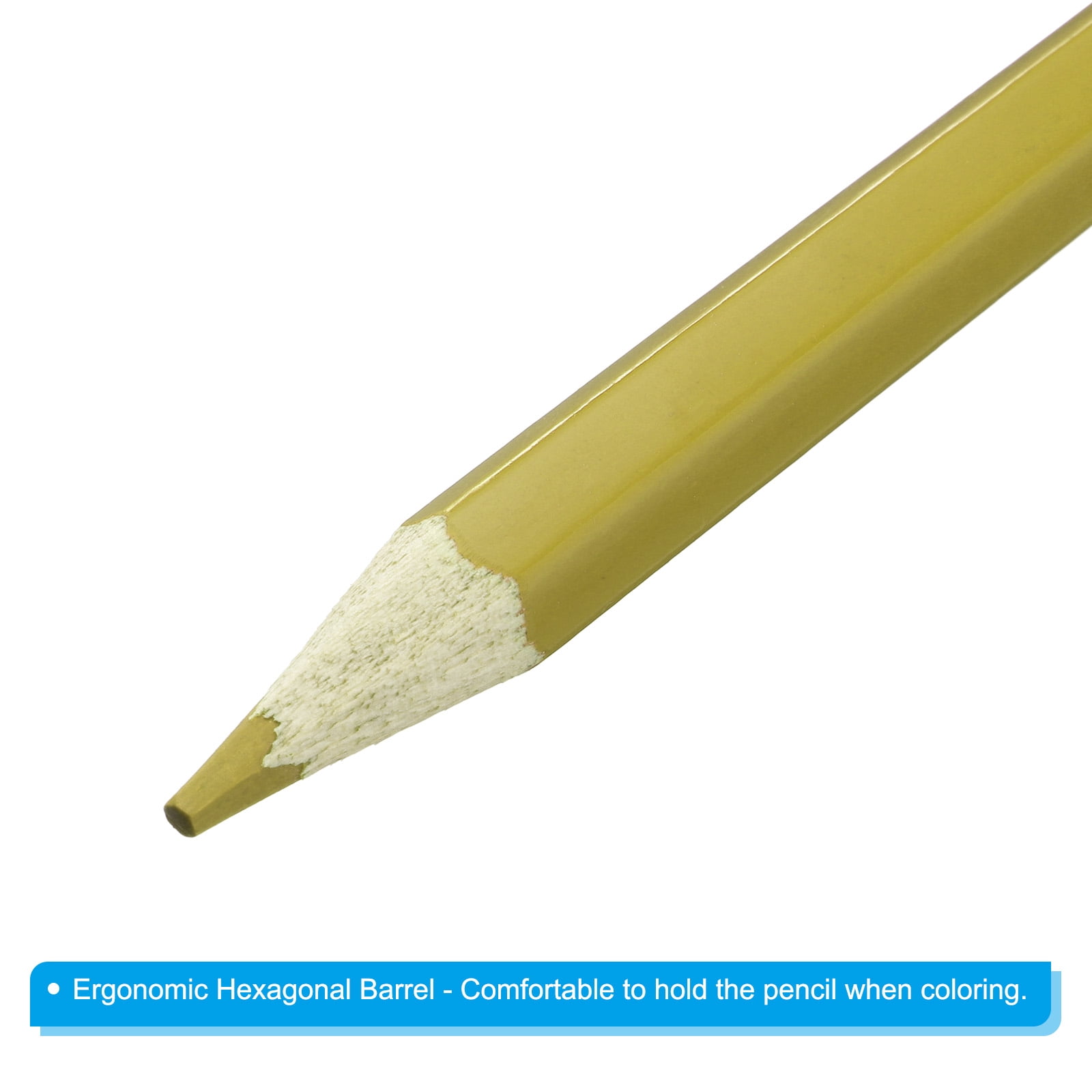 Unique Bargains Durable Watercolor Pencil for Coloring and Painting Yellow