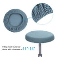 thumbnail image 3 of Unique Bargains 11 Inches Round Bar Stool Cover Washable Elastic Stool Cushion Slipcovers Sky Blue, 3 of 7