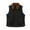 Black-02, variant on Womens Puffer Vest Lightweight Crew Collar Sleeveless Quilted Jackets Button Fall Spring Plus Size Coat Outerwear