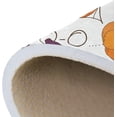 thumbnail image 7 of SKYSONIC 72x48in Cute Cats Pumpkins Area Rug, Halloween Jack-O'Lantern Non-Slip Floor Carpet for Indoor Living Dining Room and Bedroom Area, 7 of 7