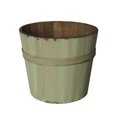 thumbnail image 1 of Cheungs FP-4194WT Seau Rond en Bois Blanc & 44; Poids - 1 Lbs., 1 of 1