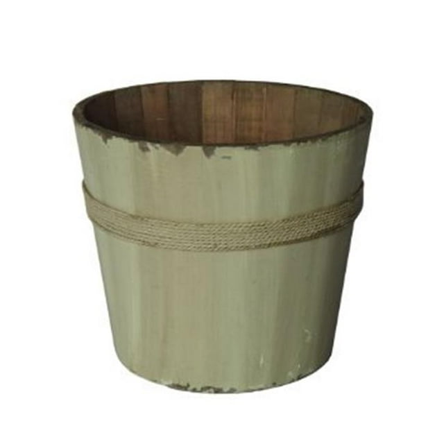 Cheungs FP-4194WT Seau Rond en Bois Blanc & 44; Poids - 1 Lbs.