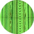 thumbnail image 1 of Ahgly Company Indoor Round Oriental Green Modern Area Rugs, 3' Round, 1 of 4