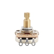 LOOKSEVEN Guitar Potentiometers Pots Volume Tone A250k/B250k/A500k/B500k Brass 18mm Shaft-A250K（18mm）