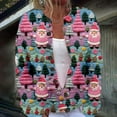 thumbnail image 2 of Oversized Cardigans Women Christmas Tree Santa Claus Color Block Knitted Sweater Button Down Long Sleeve Fall Fashion Holiday 2025 Clothing, 2 of 4