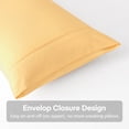 thumbnail image 4 of HAOK Solid Print Pillow Cases, King, Beige, 2-Pieces, 4 of 5