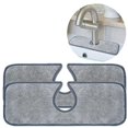 thumbnail image 1 of Alfombrilla absorbente para grifo de cocina, protector contra salpicaduras para fregadero de cocina, alfombrilla absorbente envolvente para grifo, almohadillas de secado y limpieza de platos, 2 uds., 1 of 5