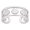 Silver, variant on 18K-Plated Stainless Steel Shell Womens Polished Adjustable Cuff Ring Gold R213