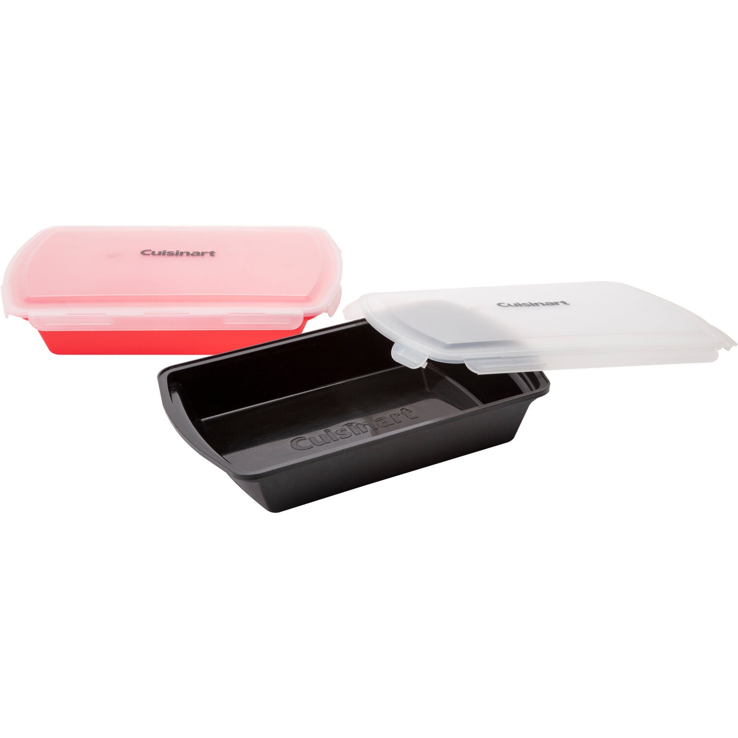 Cuisinart 2-Pack Plastic Marinating Containers, Red and Black ​