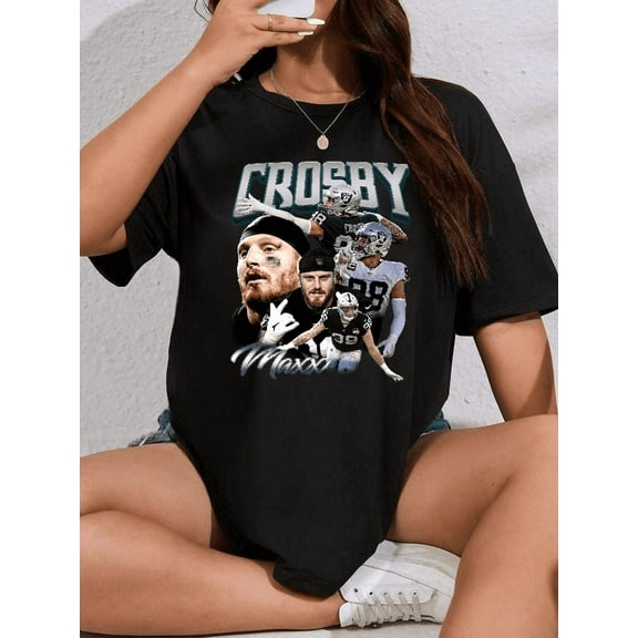 Maxx Crosby Football Fan Style Gift Graphic Tee Cool Unisex T-shirt.PNG V90093 up to size 5XL