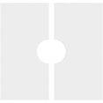 thumbnail image 4 of 16"OD x 4"ID x 5 1/2"C x 1"P Embry Architectural Grade PVC Contemporary Ceiling Medallion, Two Piece, 4 of 11