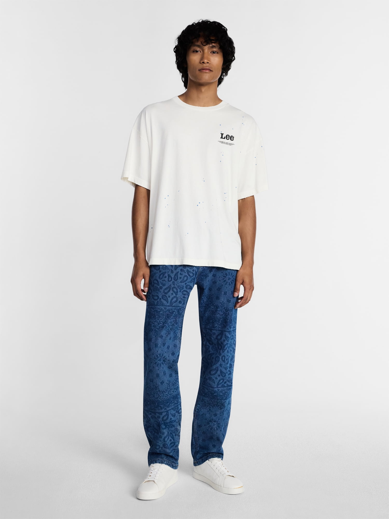 Kacey Lee Men's and Big Men's Graphic Boxy Tee, Sizes S-2XL