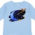 thumbnail image 4 of Inktastic Owl Decorating the Night with Moon and Stars Boys or Girls Long Sleeve Toddler T-Shirt, 4 of 5