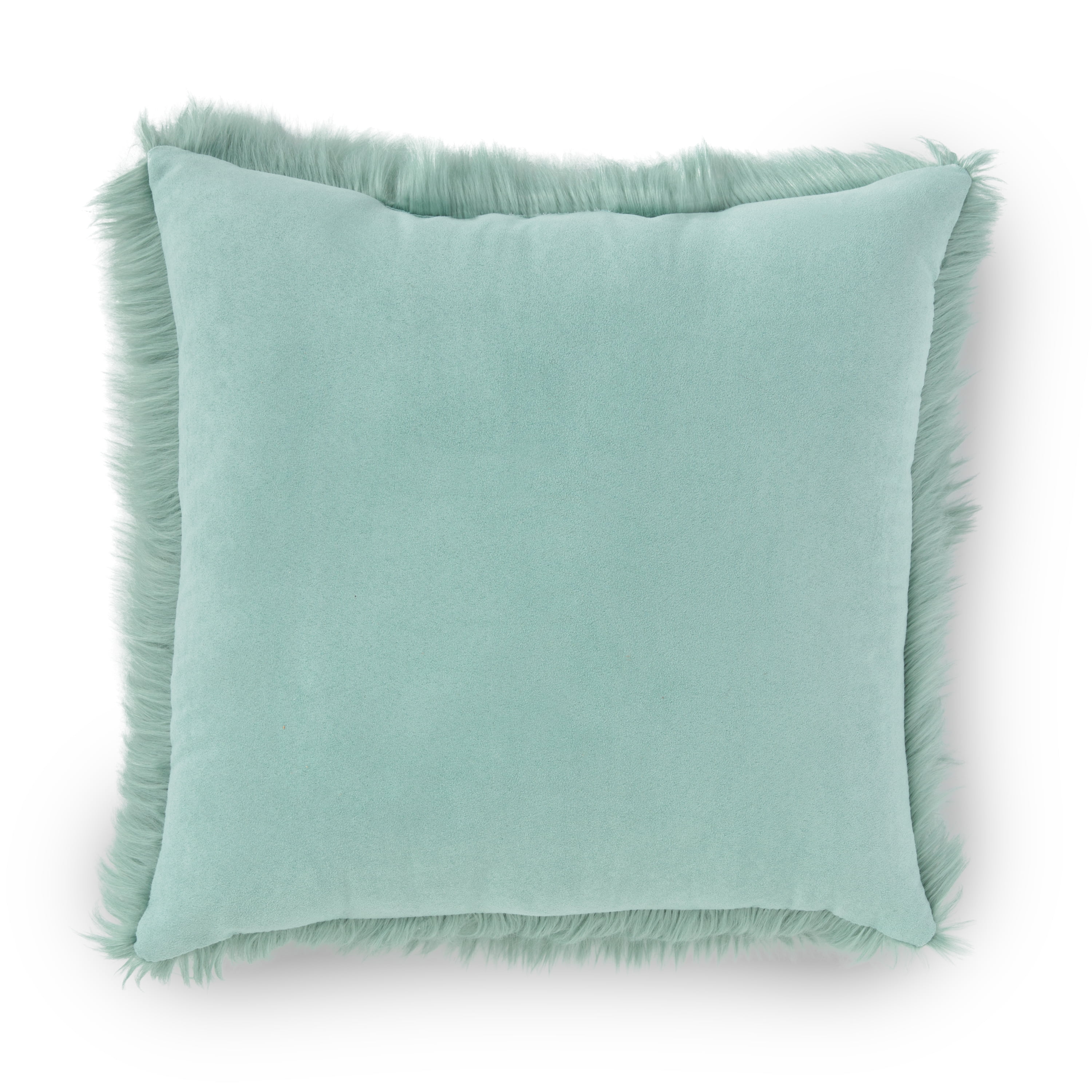 Sorra Home 18 in. x 18 in. x 6 in. Gardenia Seaglass Square Outdoor/Indoor Corded Throw Pillow (Set of 2), Blue
