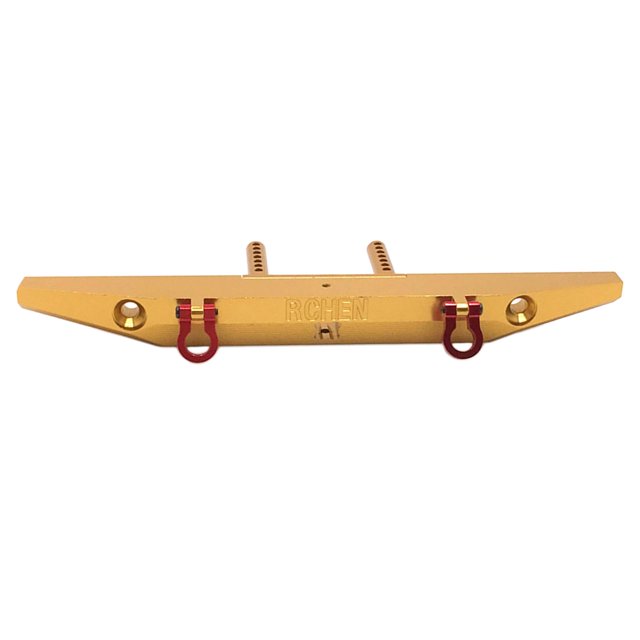 segolike Durable Metal Rear Bumper Spare for Axial 103007 1/10 RC Model Buggy Crawler DIY Golden
