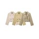 thumbnail image 2 of HH TRAF Gabardina corta elegante para mujer, chaqueta cruzada de manga larga de 3 colores, diseño de bolsillo con solapa para verano, 2 of 5
