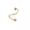gold, variant on Surgical Steel Spiral Twisted Lip Ring Nose Rings Ear Cartilage Helix Piercing-silver-spherical