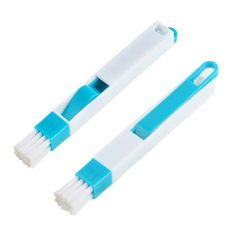 

Multifunctional Hand-held Grooves Gap Cleaning Brush Detachable Window Track Brush Cleaning Tool For Home Office(Blue White)