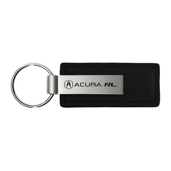Acura RL Rectangular Leather Key chain (Black)