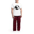 thumbnail image 5 of CafePress - Yin Yang Cat Men's Light Pajamas - Men's Light Loose Fit Cotton Pajama Set, 5 of 7