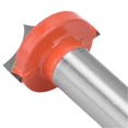 thumbnail image 3 of CNC Router Bits Tungsten Carbide Blade 45 Gauge Steel Body PTFE Coating 8mm/0.3in Round Shank Clean Cutting Tool18mm, 3 of 5