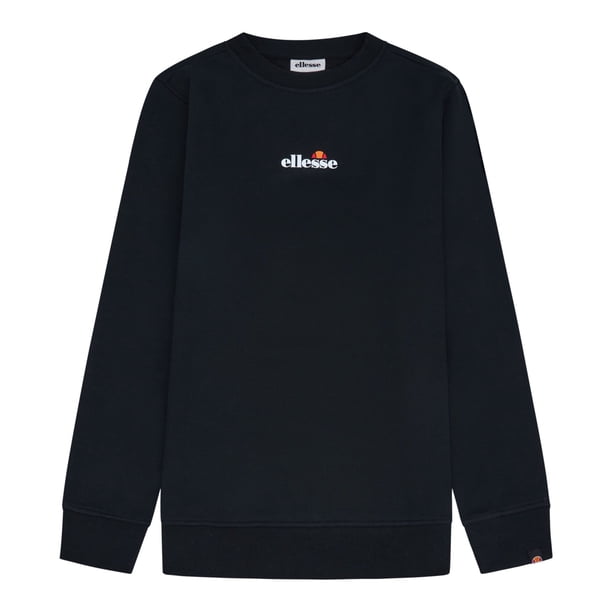 ellesse Sudadera para hombre - KIAMTO 2, jersey, cuello redondo, manga larga, logotipo Negro 2XL (XX-Large)