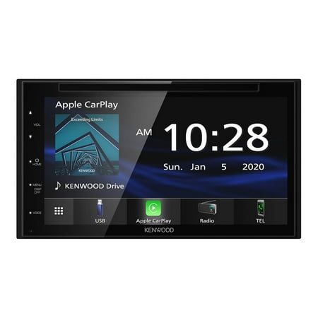 Kenwood - 6.8" Android Auto & Apple CarPlay Bluetooth DVD and Digital Media (DM) Receiver and Android Screen Mirroring - Black